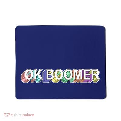 Ok Boomer Retro 80's Colors Mousepad