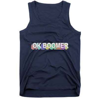 Ok Boomer Retro 80's Colors Tank Top