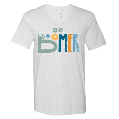 Ok Boomer Retro Style V-Neck T-Shirt