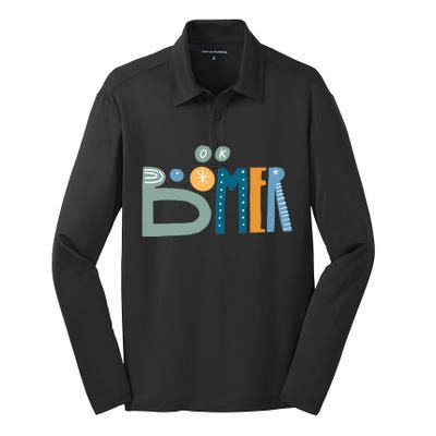 Ok Boomer Retro Style Silk Touch Performance Long Sleeve Polo