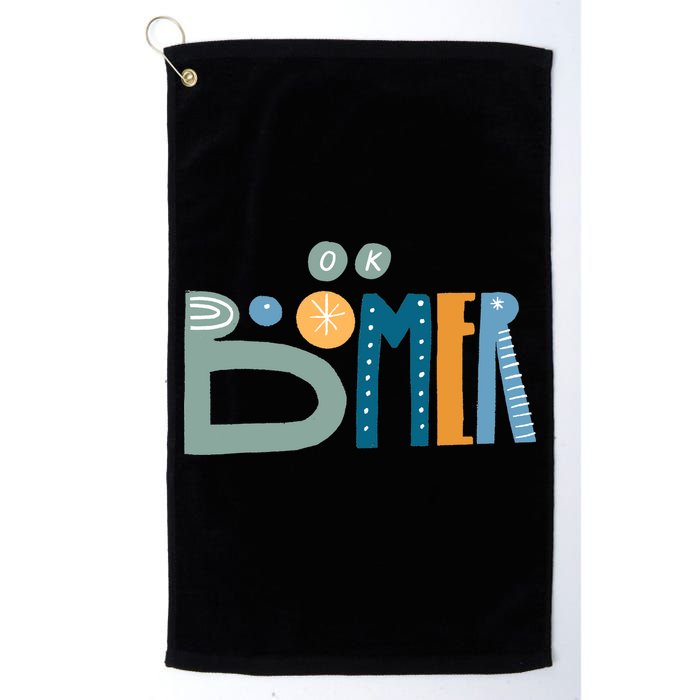 Ok Boomer Retro Style Golf Towel