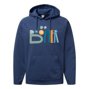 Ok Boomer Retro Style Performance Fleece Hoodie