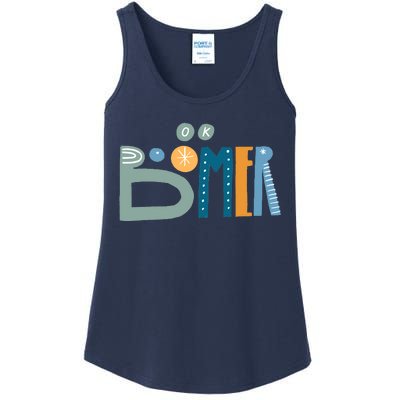 Ok Boomer Retro Style Ladies Essential Tank