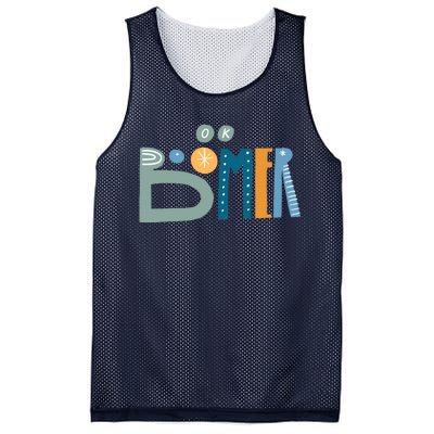 Ok Boomer Retro Style Mesh Reversible Basketball Jersey Tank