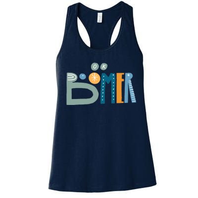 Ok Boomer Retro Style Women's Racerback Tank