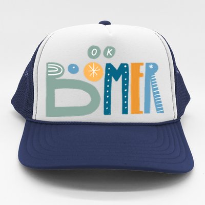 Ok Boomer Retro Style Trucker Hat