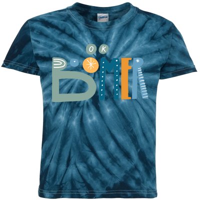 Ok Boomer Retro Style Kids Tie-Dye T-Shirt