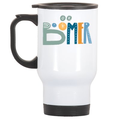 Ok Boomer Retro Style Stainless Steel Travel Mug