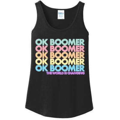 Ok Boomer The World Is Changing Ladies Essential Tank