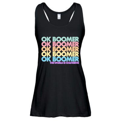 Ok Boomer The World Is Changing Ladies Essential Flowy Tank