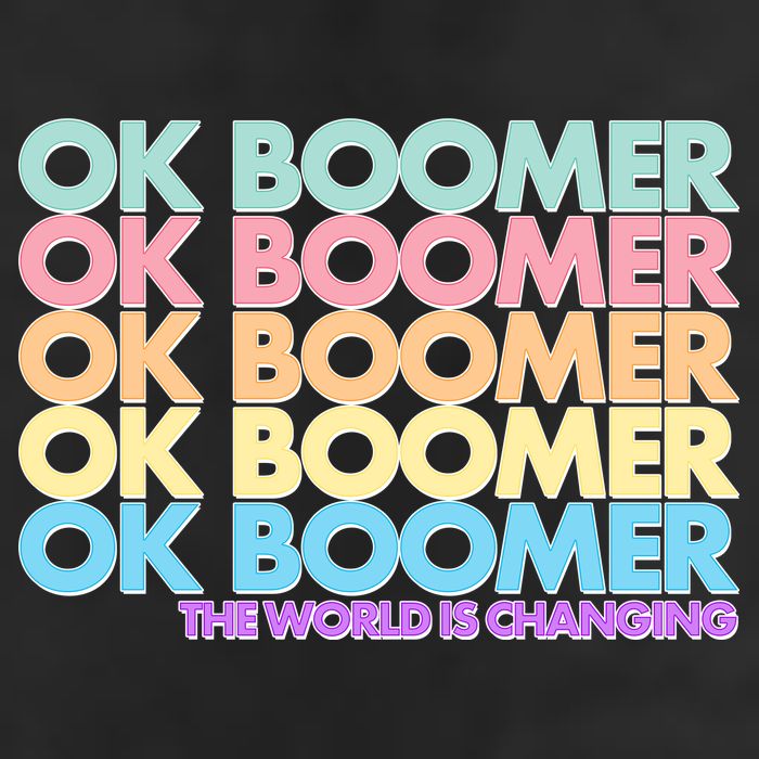Ok Boomer The World Is Changing Golf Towel
