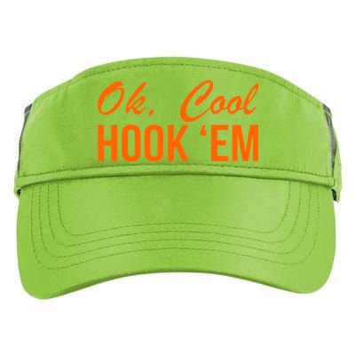 Ok Cool Hook'Em Texas Hook Em Adult Drive Performance Visor