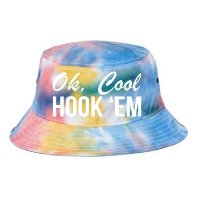 Ok Cool Hook'Em Texas Hook Em Tie Dye Newport Bucket Hat