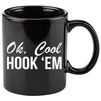 Ok Cool Hook'Em Texas Hook Em 11oz C Handle Ceramic Mug