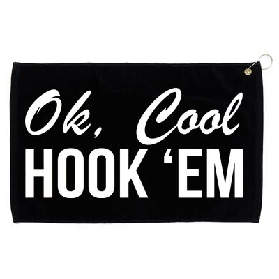 Ok Cool Hook'Em Texas Hook Em Grommeted Golf Towel