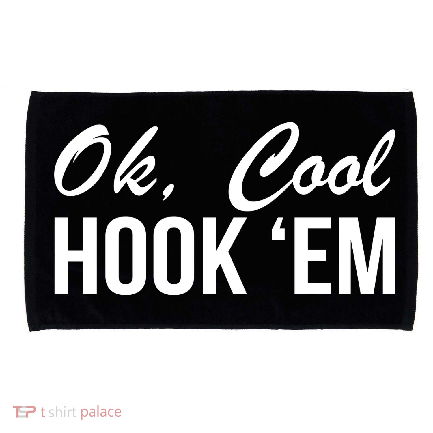 Ok Cool Hook'Em Texas Hook Em Microfiber Hand Towel