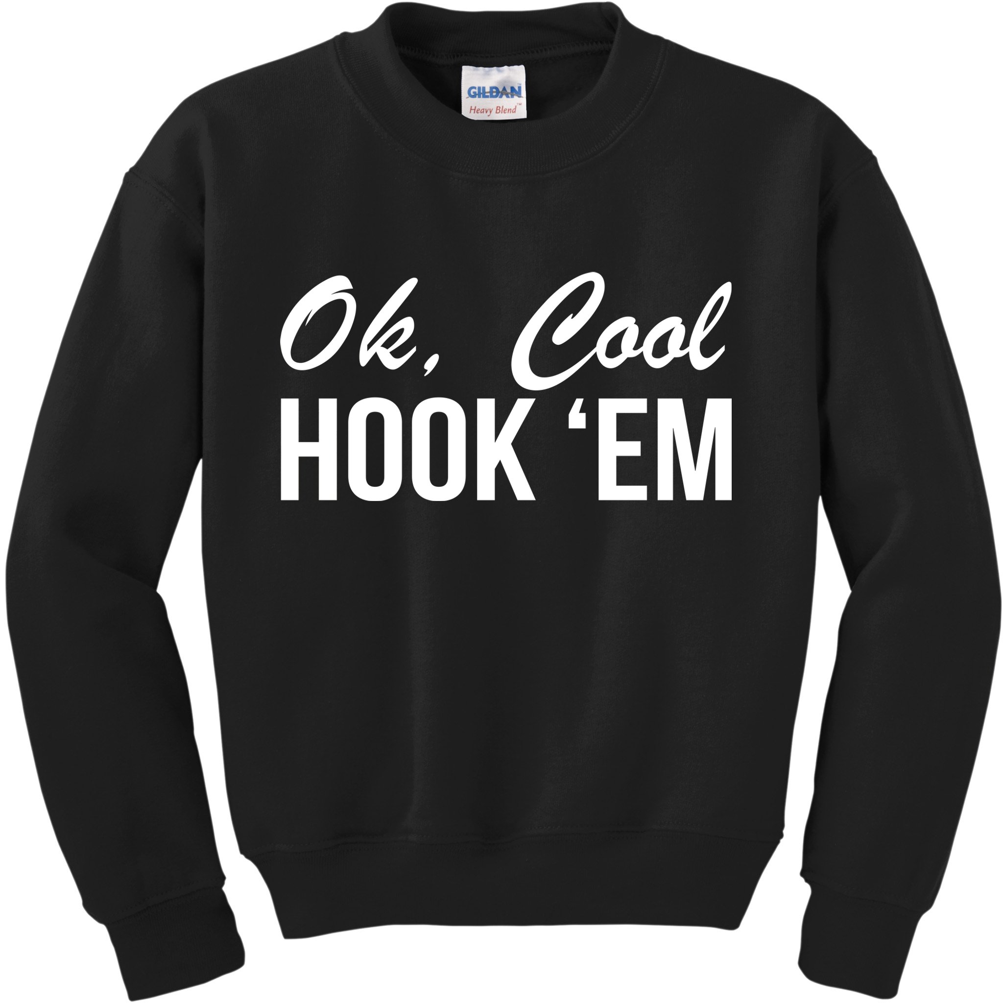 Ok Cool Hook'Em Texas Hook Em Kids Sweatshirt
