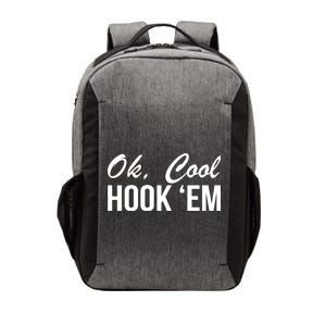 Ok Cool Hook'Em Texas Hook Em Vector Backpack