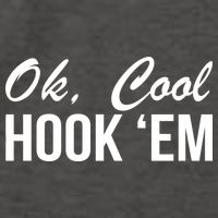 Ok Cool Hook'Em Texas Hook Em Vector Backpack