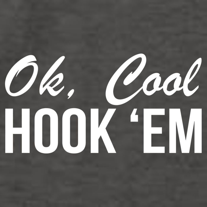 Ok Cool Hook'Em Texas Hook Em Vector Backpack
