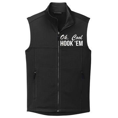 Ok Cool Hook'Em Texas Hook Em Collective Smooth Fleece Vest