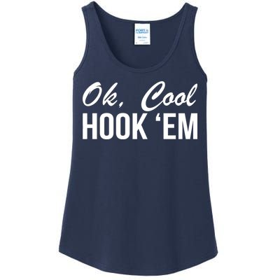 Ok Cool Hook'Em Texas Hook Em Ladies Essential Tank