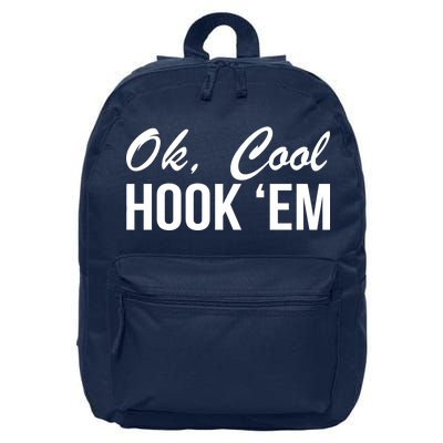 Ok Cool Hook'Em Texas Hook Em 16 in Basic Backpack