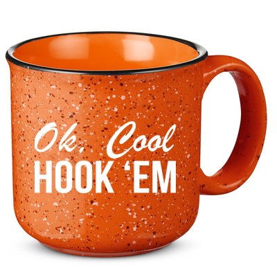 Ok Cool Hook'Em Texas Hook Em 15oz Campfire Ceramic Mug