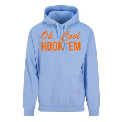 Ok Cool Hook'Em Texas Hook Em Unisex Surf Hoodie