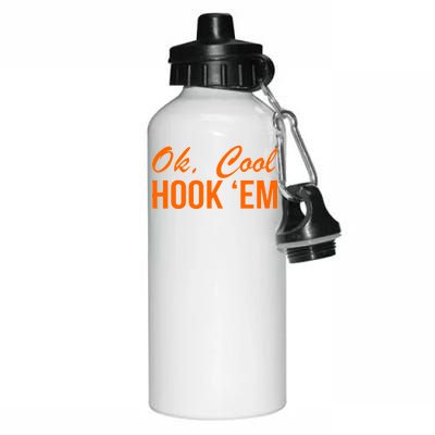 Ok Cool Hook'Em Texas Hook Em Aluminum Water Bottle