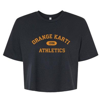 Orange Karti Athletics 1996 Bella+Canvas Jersey Crop Tee