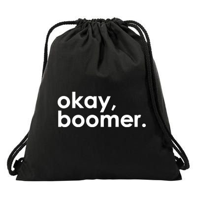 Okay, Boomer Millennial meme Drawstring Bag