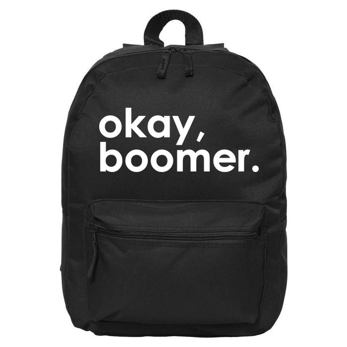 Okay, Boomer Millennial meme 16 in Basic Backpack