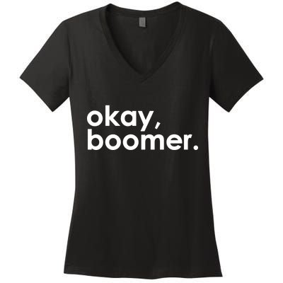 Okay, Boomer Millennial meme Women's V-Neck T-Shirt