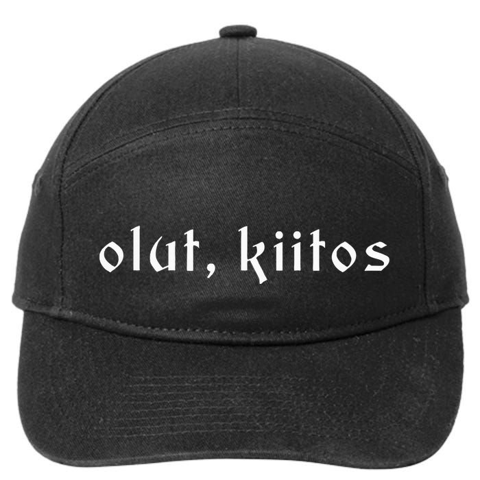 Olut Kiitos Beer Please Finnish Language Finland 7-Panel Snapback Hat