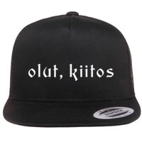 Olut Kiitos Beer Please Finnish Language Finland Flat Bill Trucker Hat