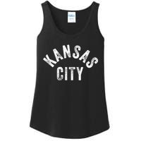 Original Kansas City Retro Vintage Blue KC Local Standard Ladies Essential Tank