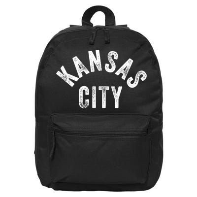Original Kansas City Retro Vintage Blue KC Local Standard 16 in Basic Backpack