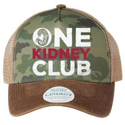 One Kidney Club Quote For A Kidney Donor Legacy Tie Dye Trucker Hat