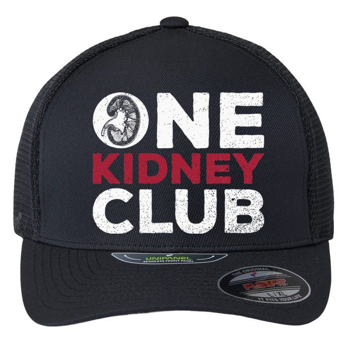 One Kidney Club Quote For A Kidney Donor Flexfit Unipanel Trucker Cap