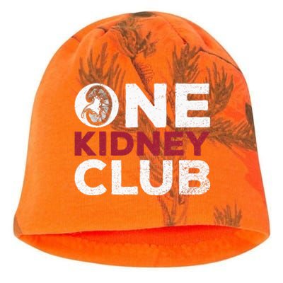 One Kidney Club Quote For A Kidney Donor Kati - Camo Knit Beanie