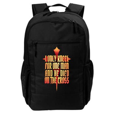 Only Kneel For The One Man Jesus Backpack