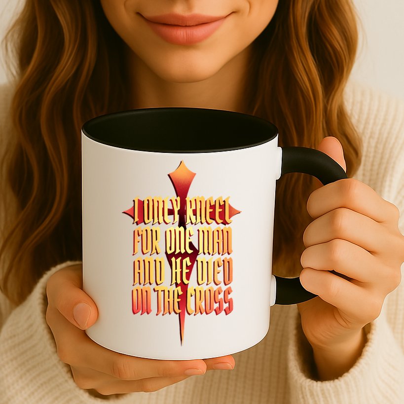 Only Kneel For The One Man Jesus Mug
