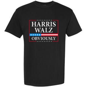 Obviously Kamala Harris Tim Walz 2024 Garment-Dyed Heavyweight T-Shirt