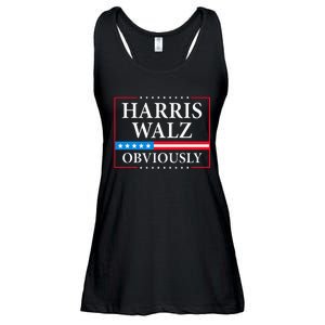 Obviously Kamala Harris Tim Walz 2024 Ladies Essential Flowy Tank