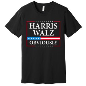 Obviously Kamala Harris Tim Walz 2024 Premium T-Shirt