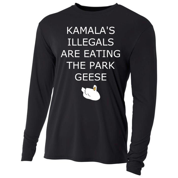 Oldrowswig KamalaS Illegals Are Eating The Park Geese Goose Cooling Performance Long Sleeve Crew