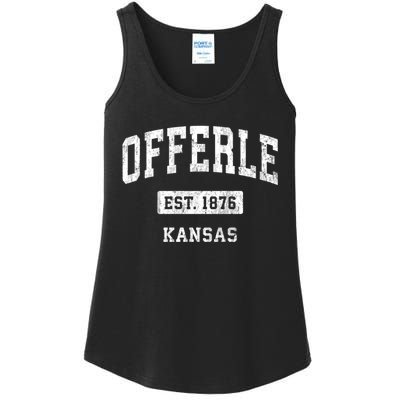 Offerle Kansas Ks Vintage Sports Established Ladies Essential Tank