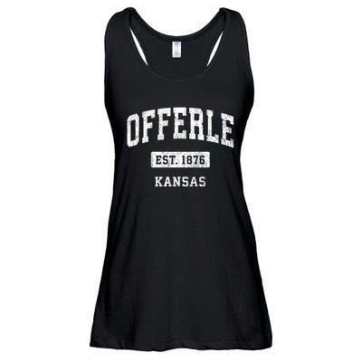 Offerle Kansas Ks Vintage Sports Established Ladies Essential Flowy Tank