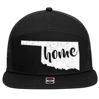 Oklahoma Home State 7 Panel Mesh Trucker Snapback Hat